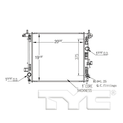 TYC TYC Radiator 13589