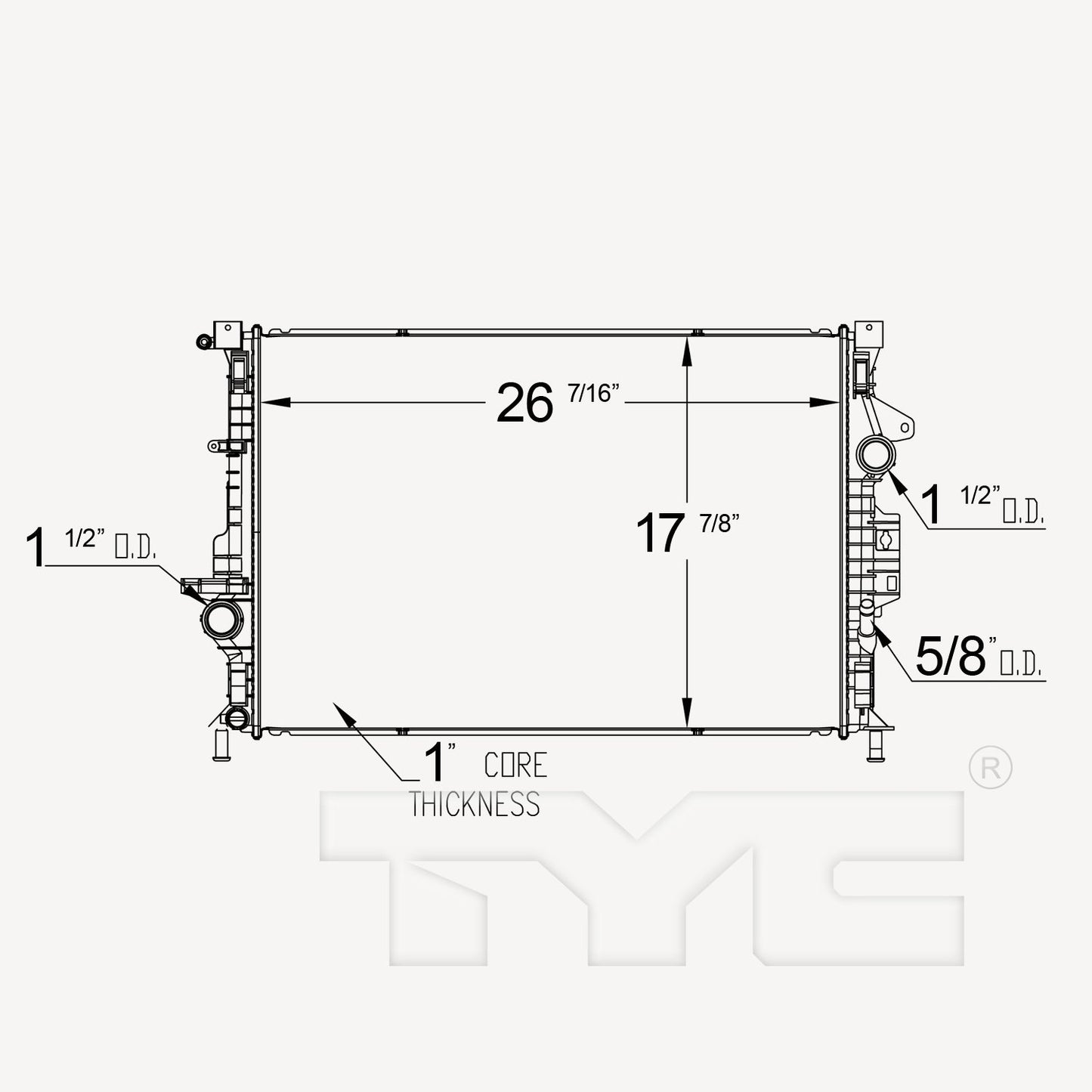 TYC TYC Radiator 13593
