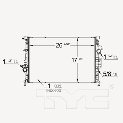 TYC TYC Radiator 13593