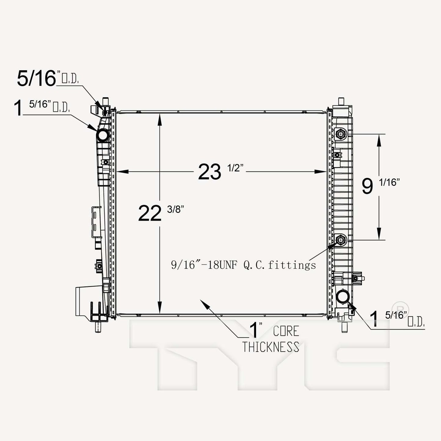 TYC TYC Radiator 13613