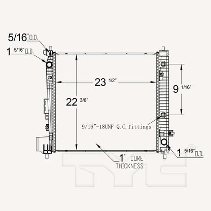 TYC TYC Radiator 13613