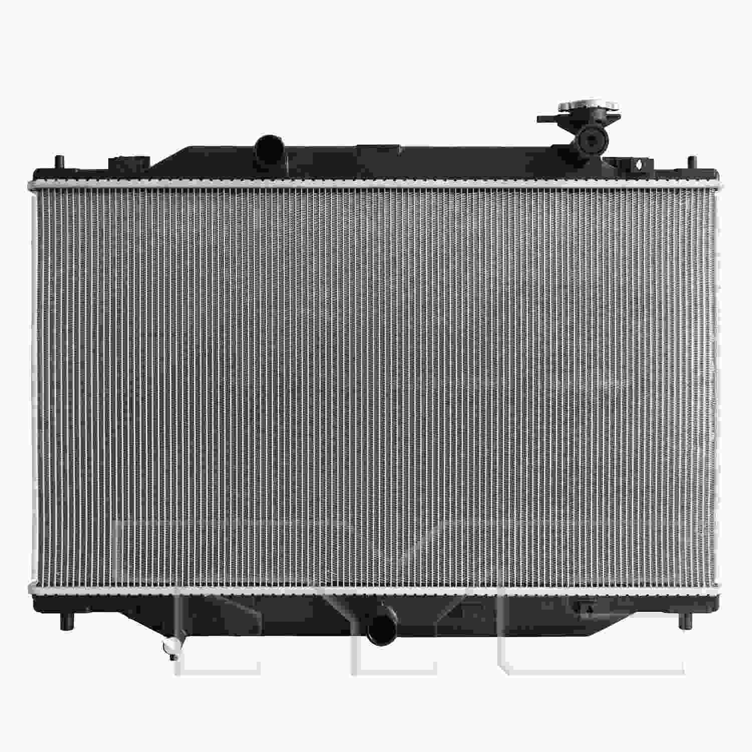 TYC Radiator  top view frsport 13659