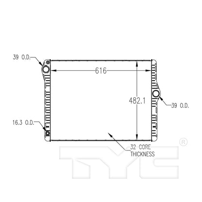 TYC Radiator 13697