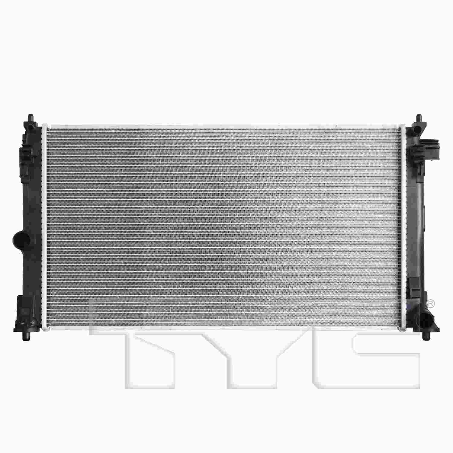 TYC Radiator  top view frsport 13825