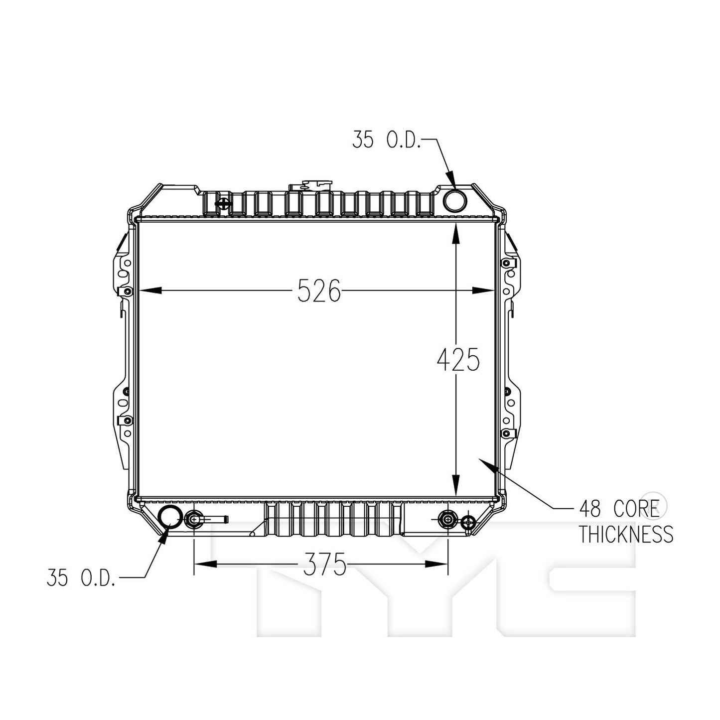 TYC Radiator 147