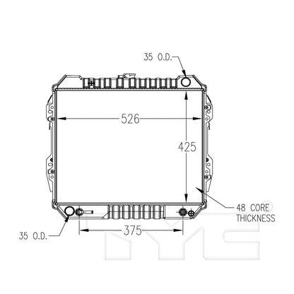 TYC Radiator 147