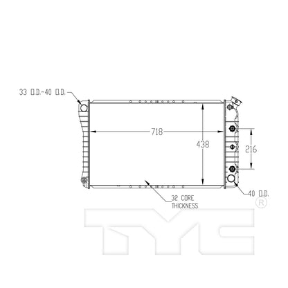 TYC TYC Radiator 161