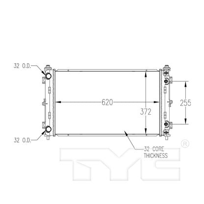 TYC TYC Radiator 1702