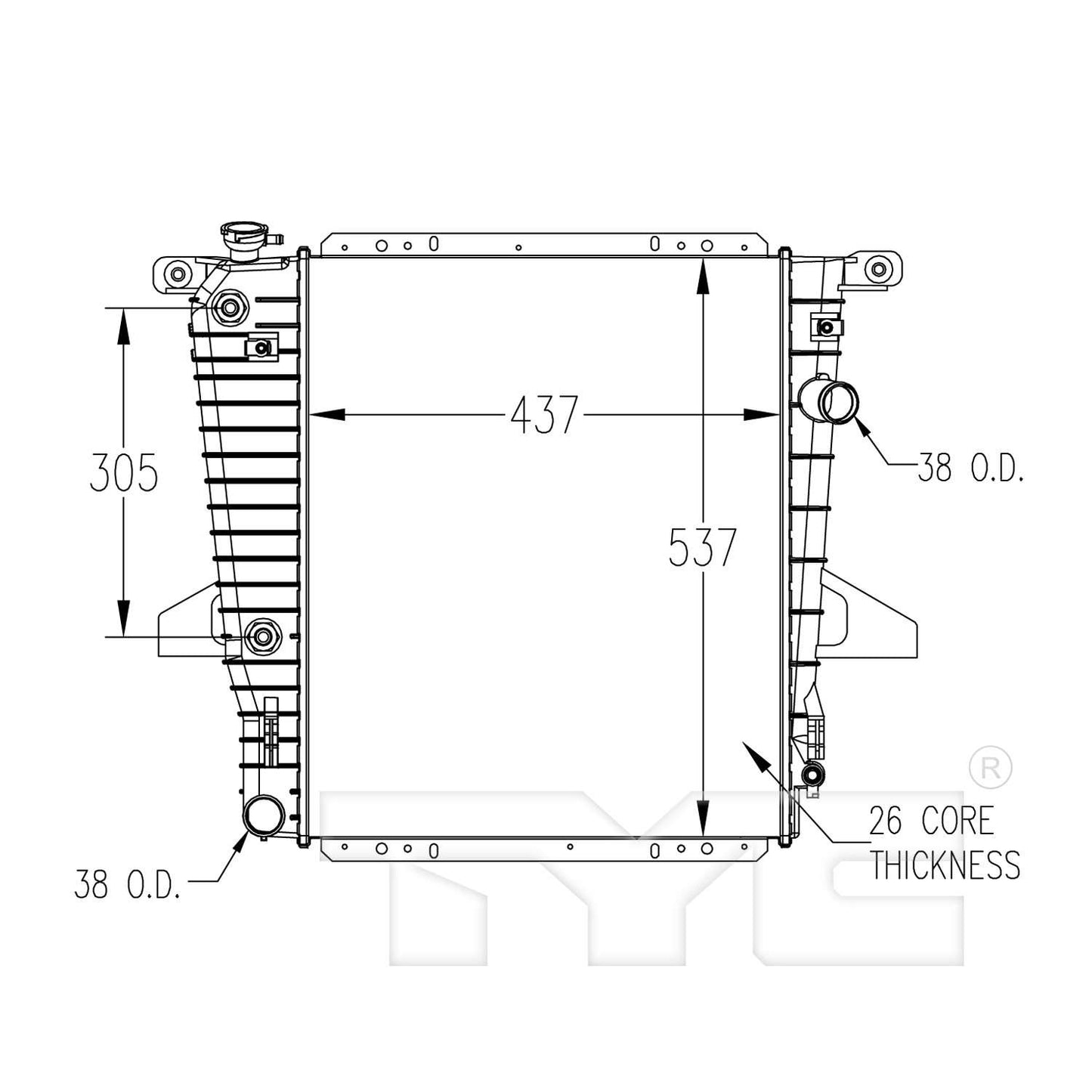TYC Radiator 1722