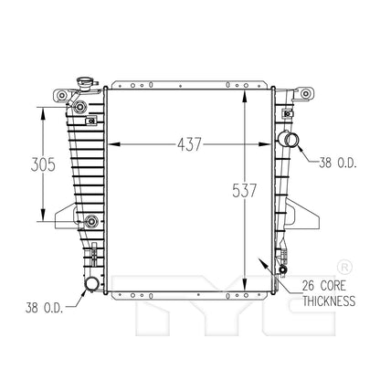 TYC Radiator 1722