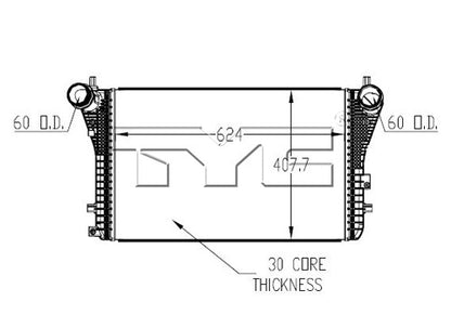 TYC Turbocharger Intercooler 18010