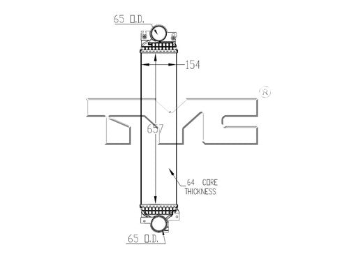 TYC Turbocharger Intercooler 18012