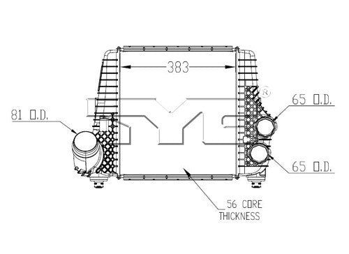 TYC Turbocharger Intercooler 18013