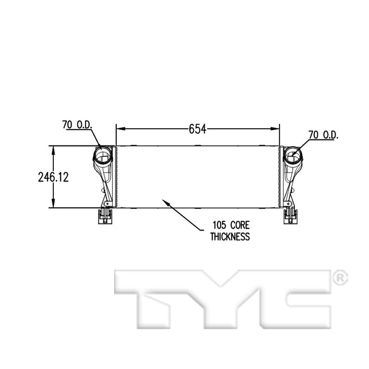 TYC Intercooler 18030
