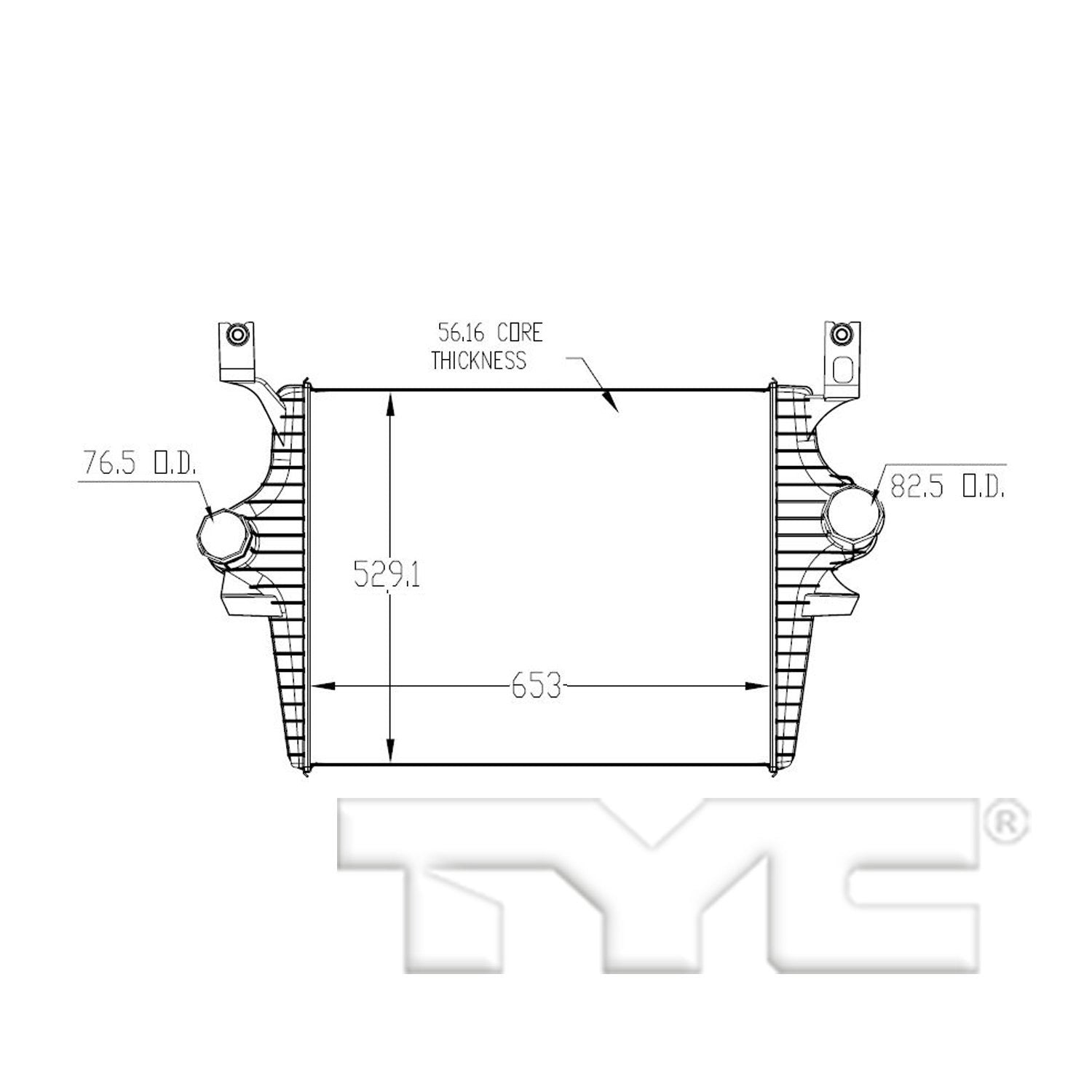 TYC Intercooler 18033
