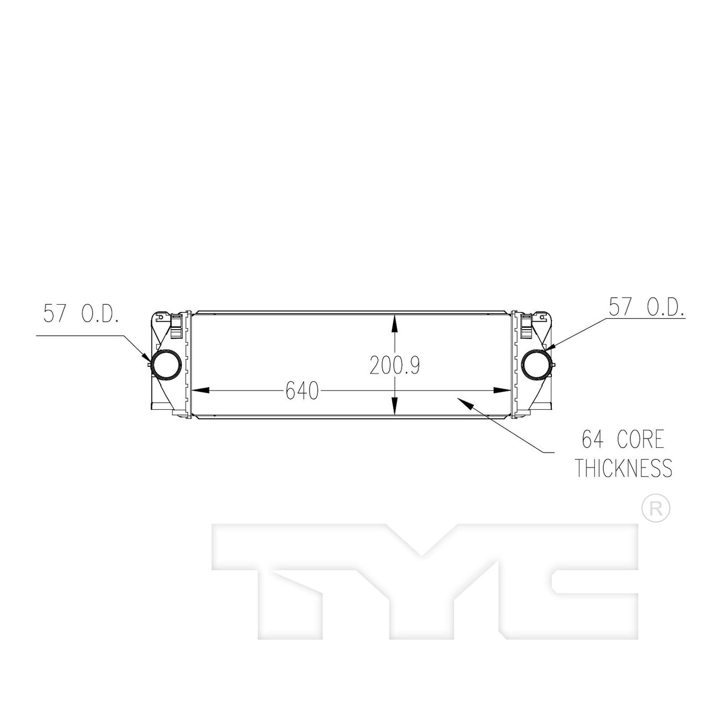 TYC Intercooler 18075