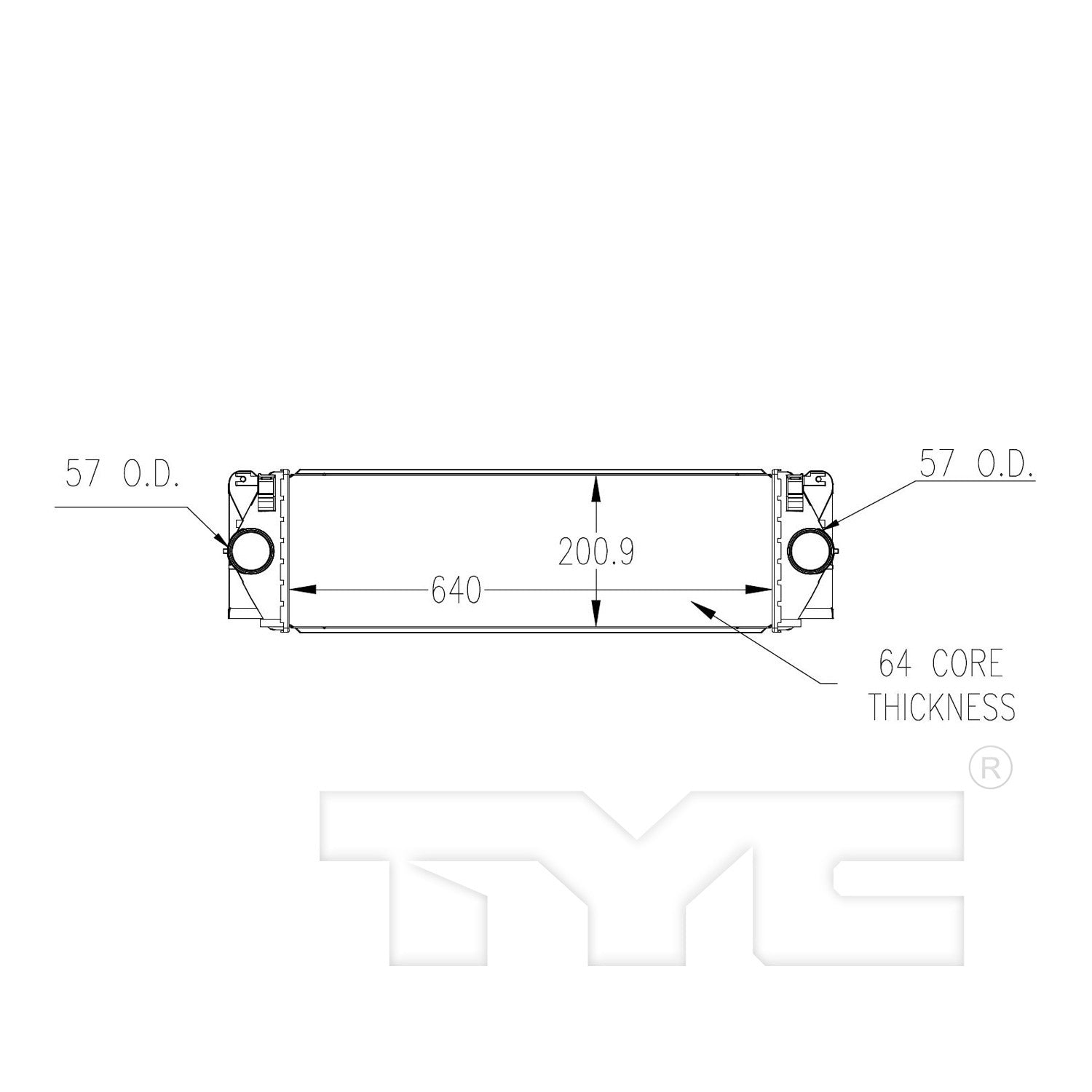 TYC Intercooler 18075
