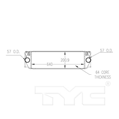 TYC Intercooler 18075