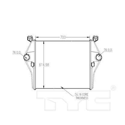 TYC Turbocharger Intercooler 18081