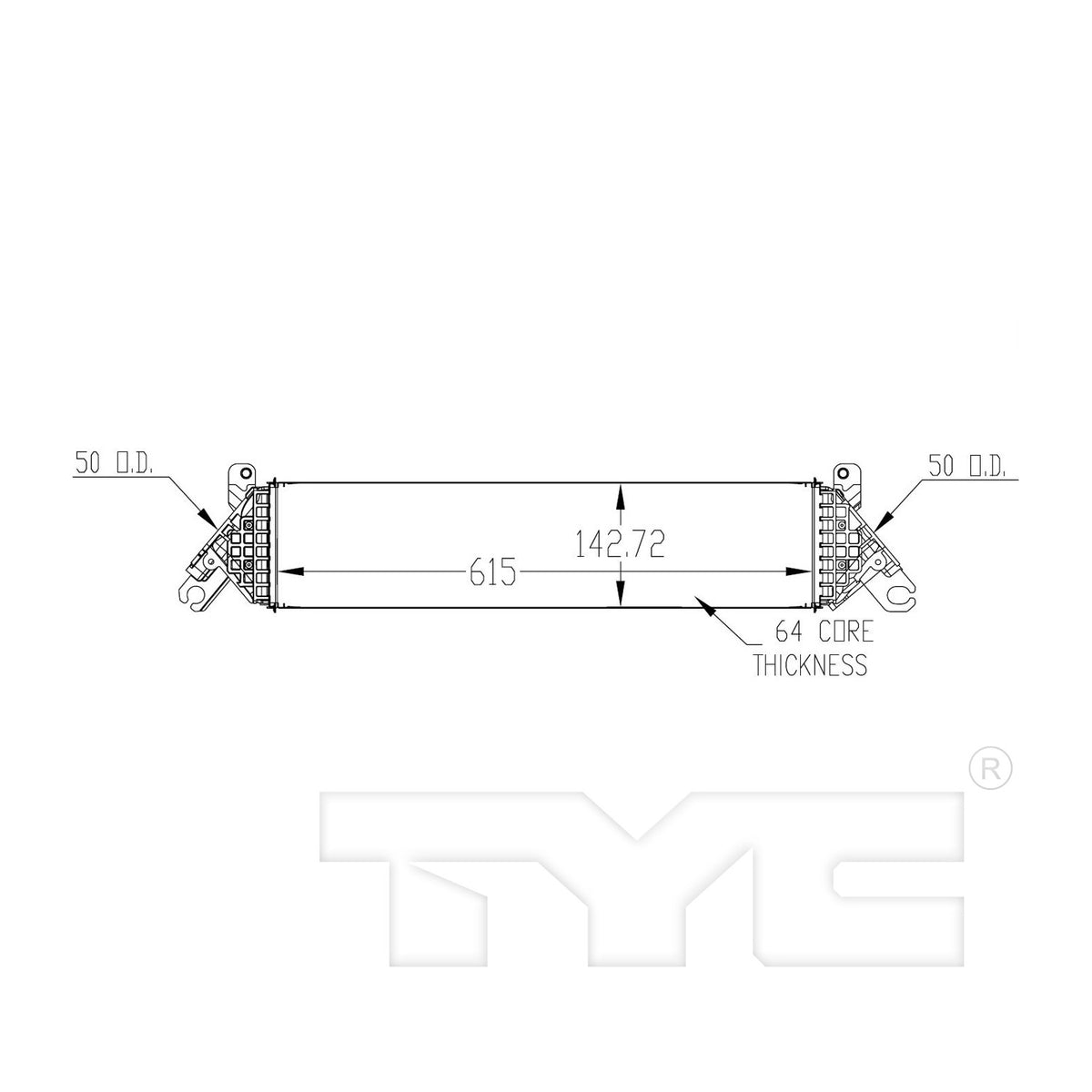 TYC Turbocharger Intercooler 18083