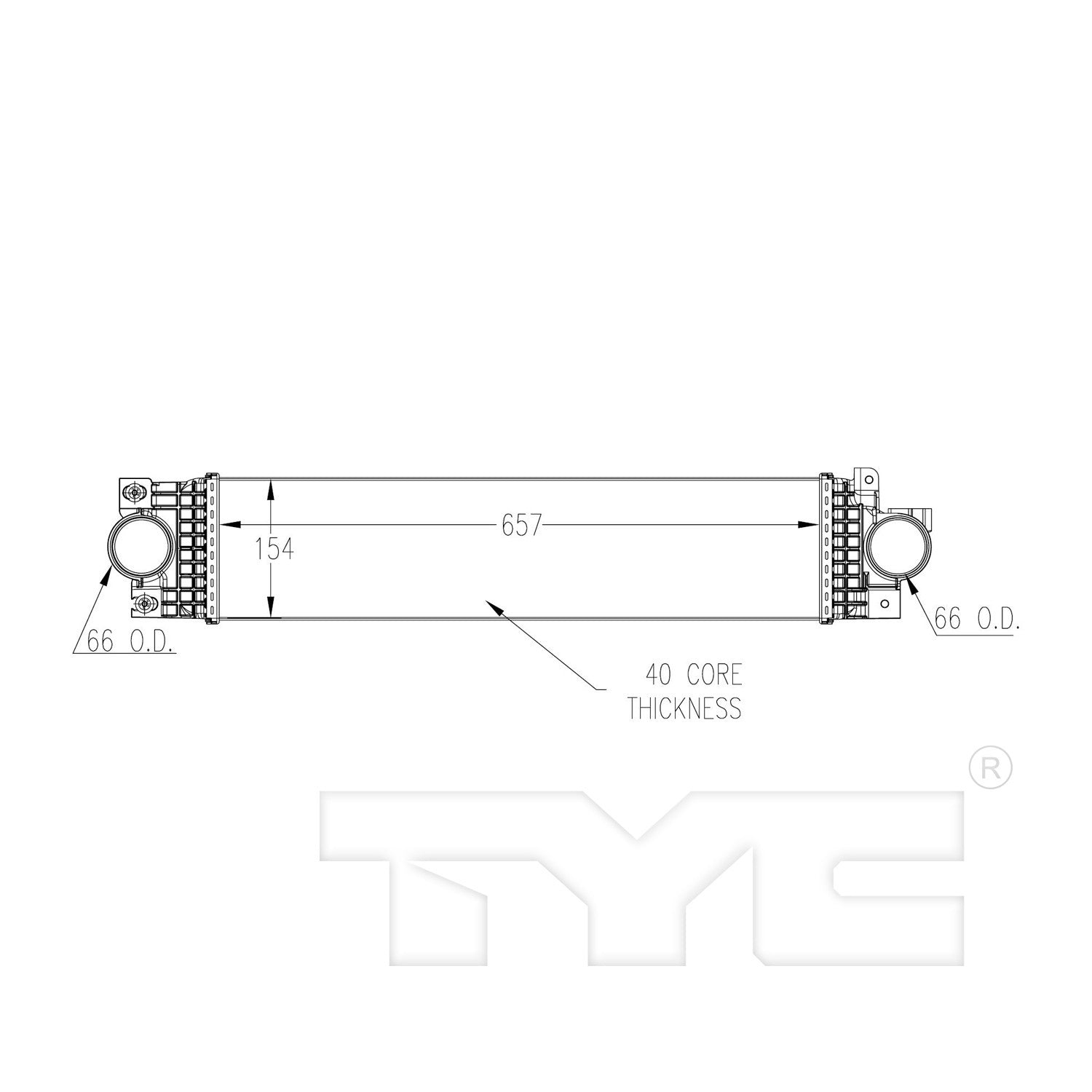 TYC Turbocharger Intercooler 18084