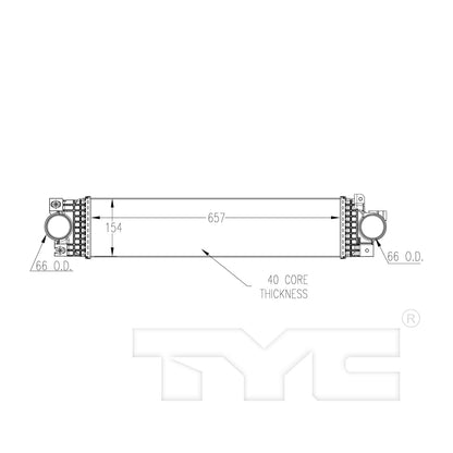 TYC Turbocharger Intercooler 18084