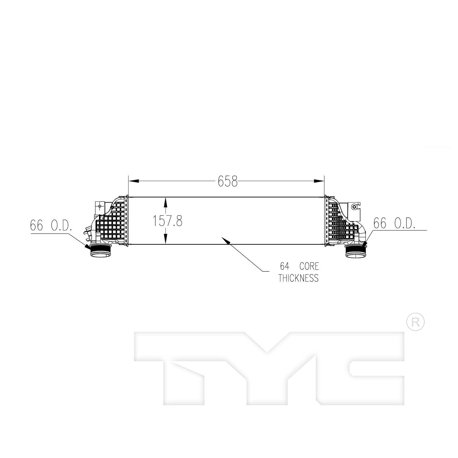 TYC Turbocharger Intercooler 18085