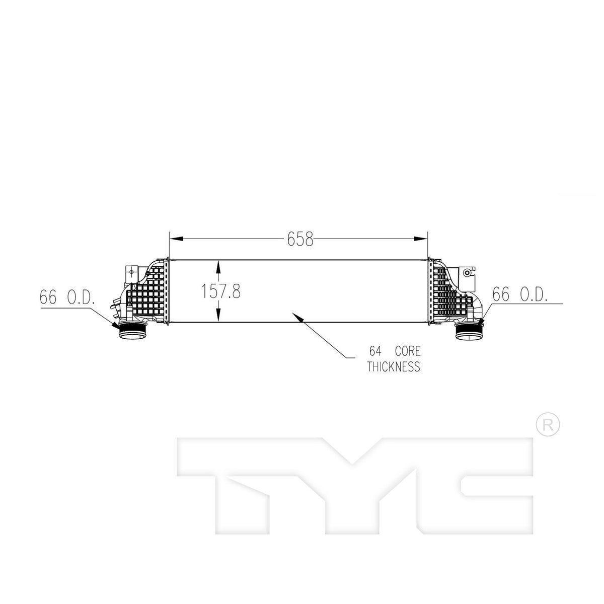 TYC Turbocharger Intercooler 18085