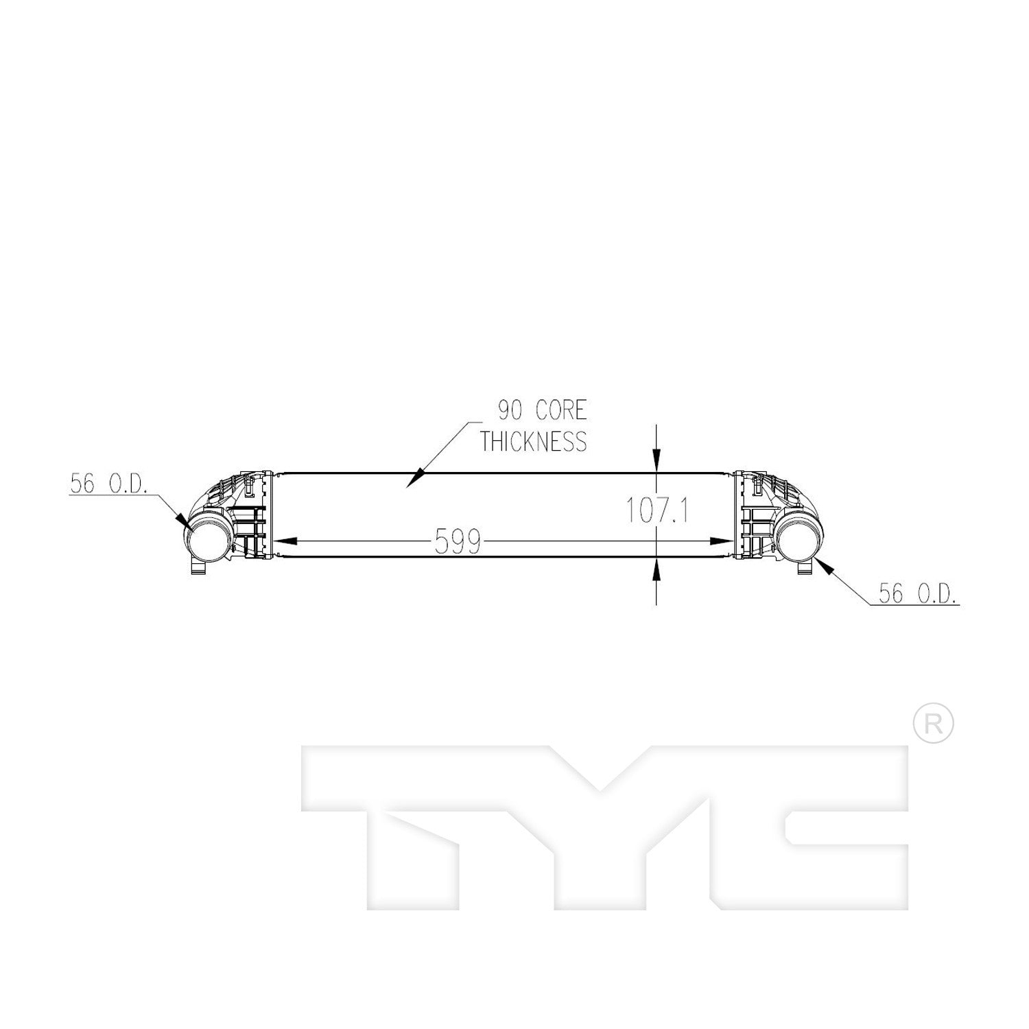 TYC Turbocharger Intercooler 18088