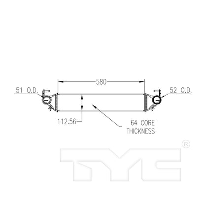TYC Turbocharger Intercooler 18091