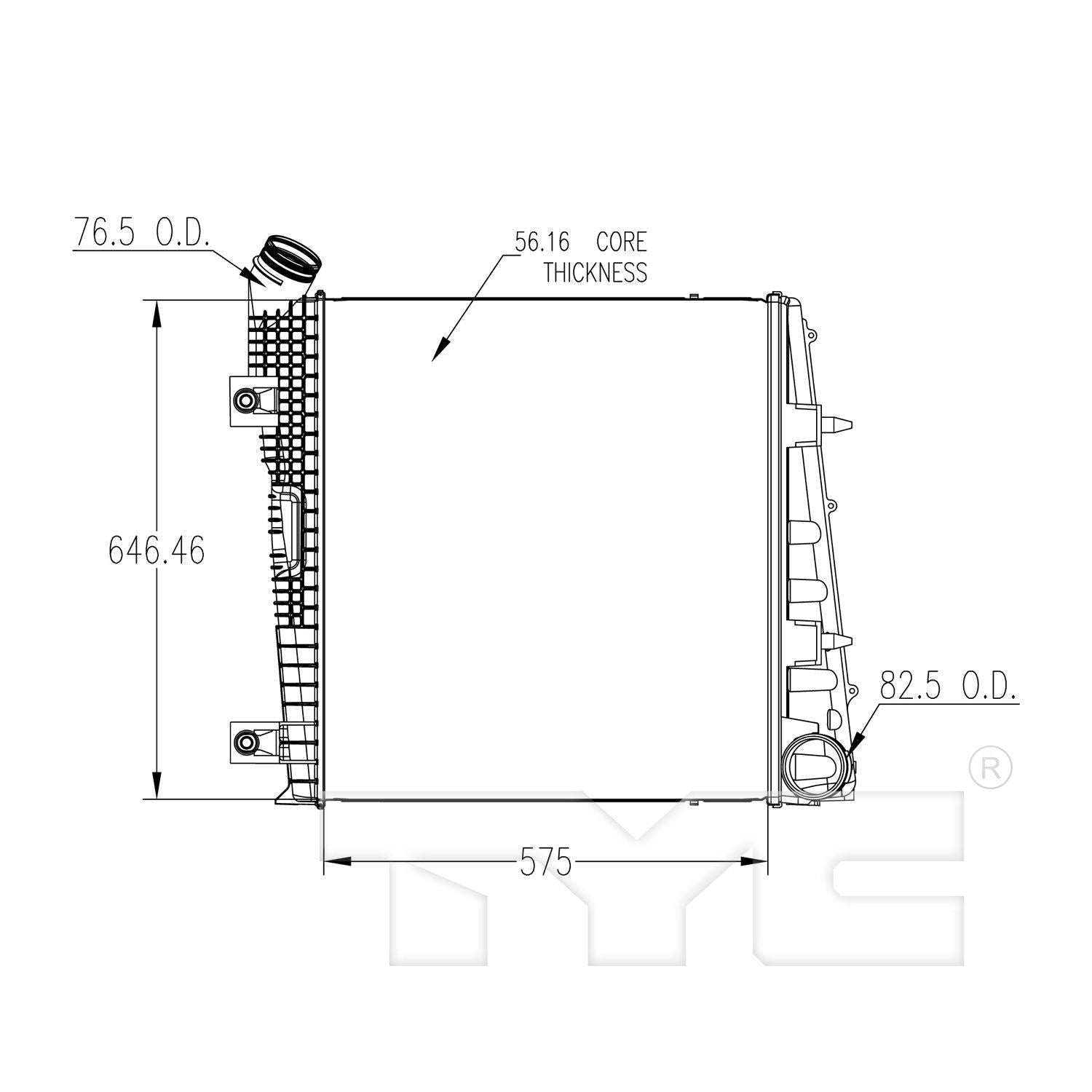 TYC Intercooler 18093