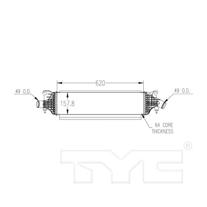 TYC Turbocharger Intercooler 18096