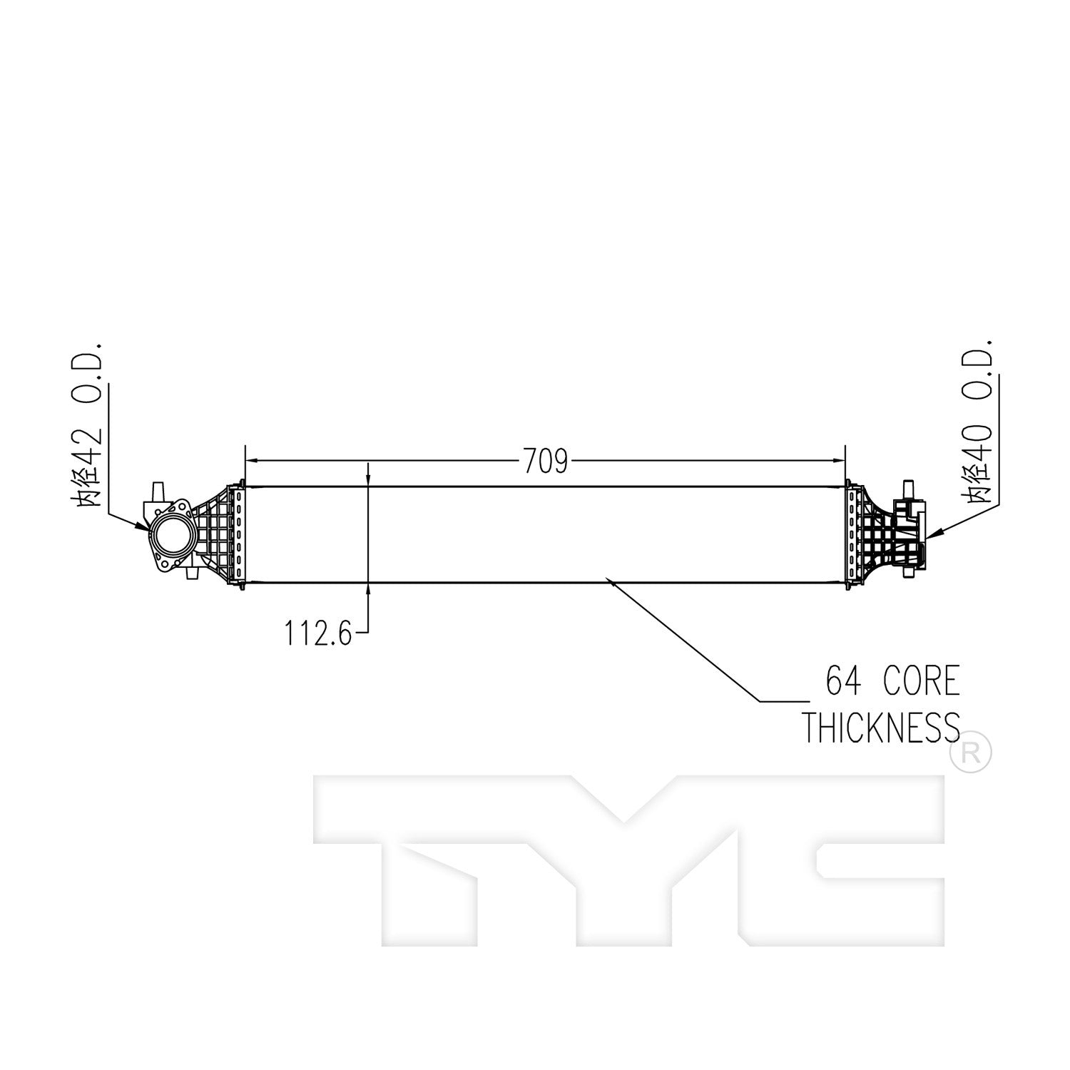 TYC Turbocharger Intercooler 18097