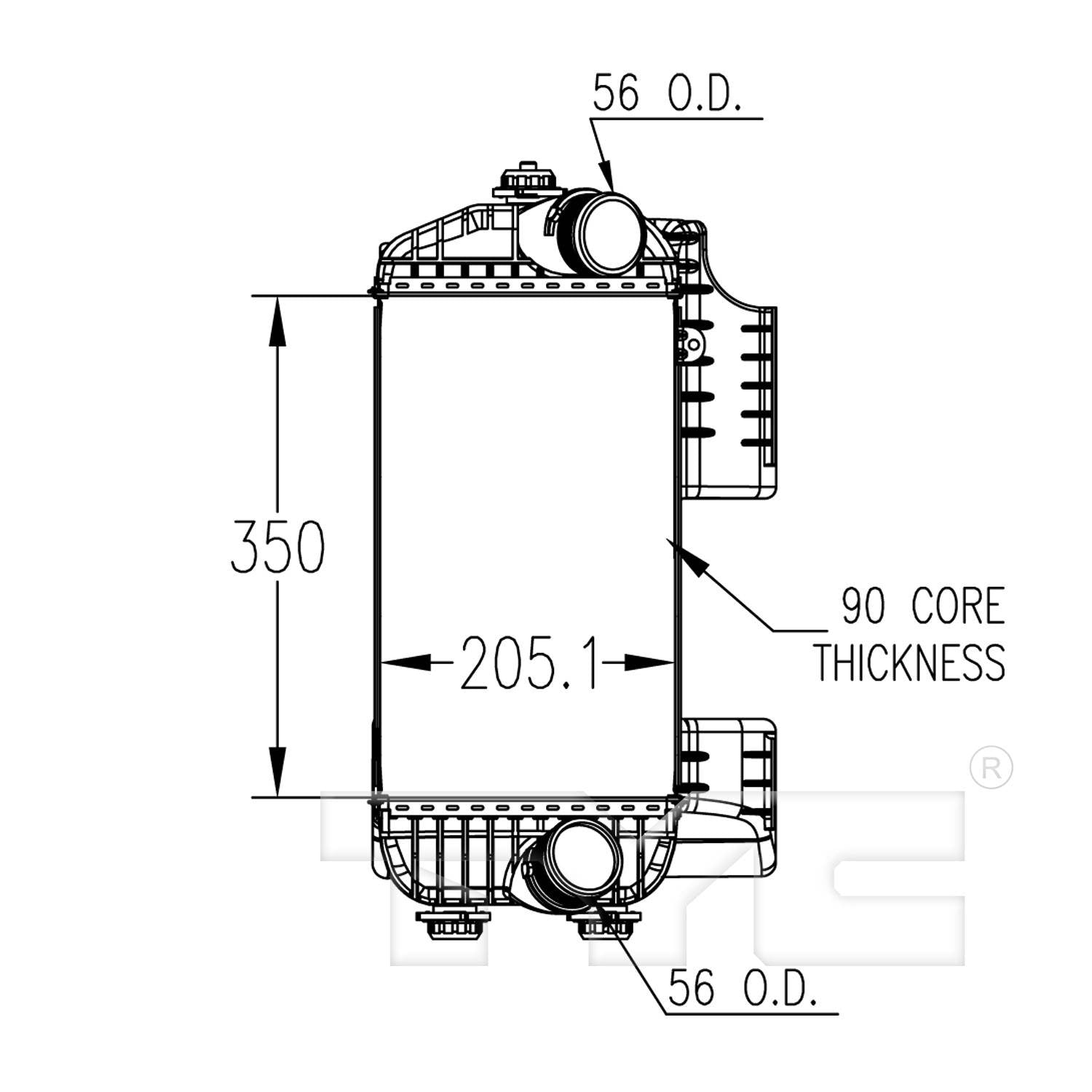 TYC Intercooler 18100