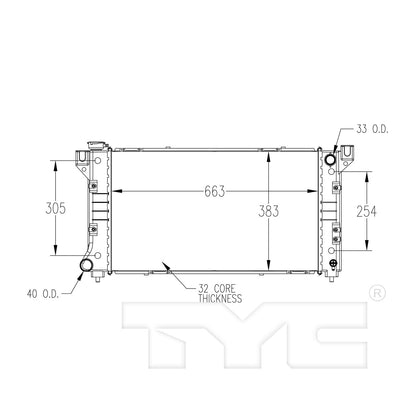 TYC TYC Radiator 1862