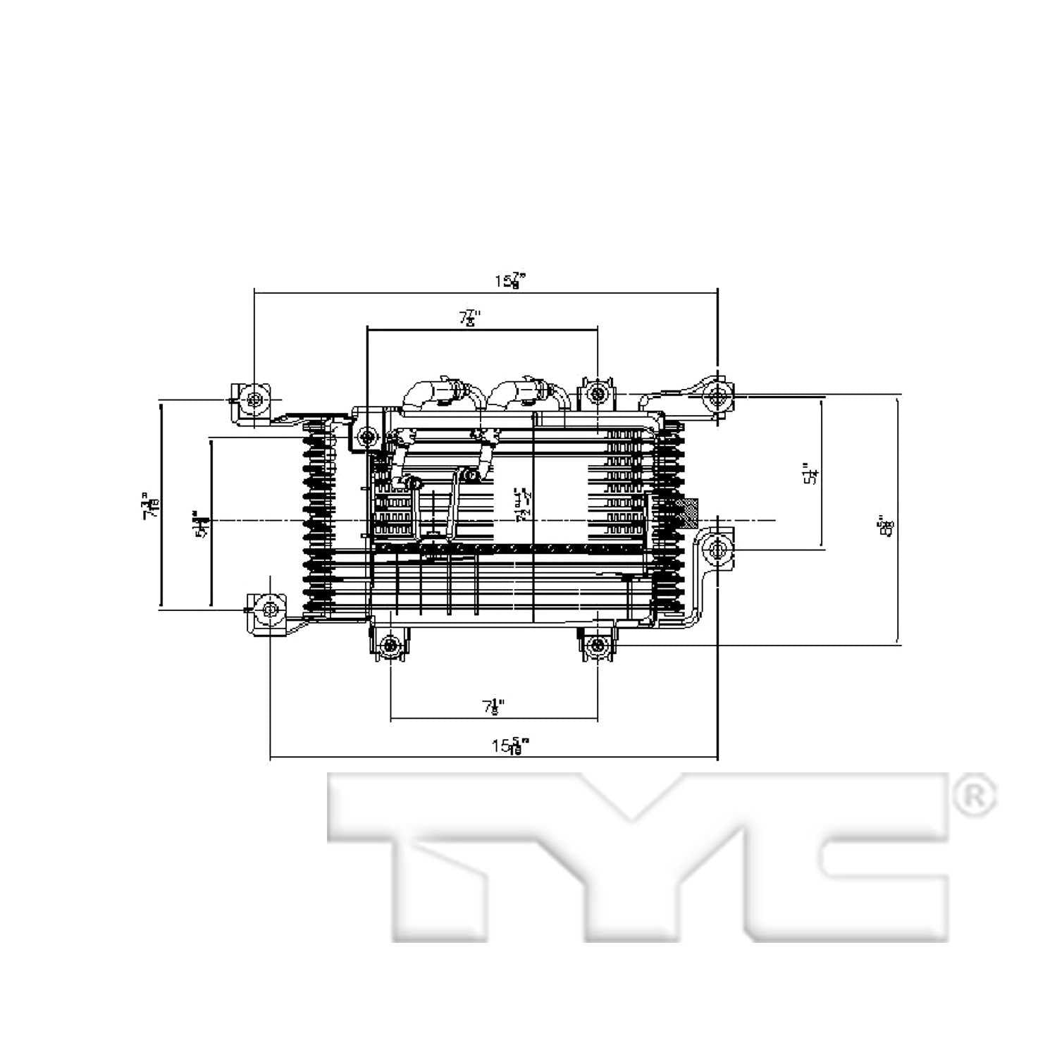 TYC Automatic Transmission Oil Cooler 19060