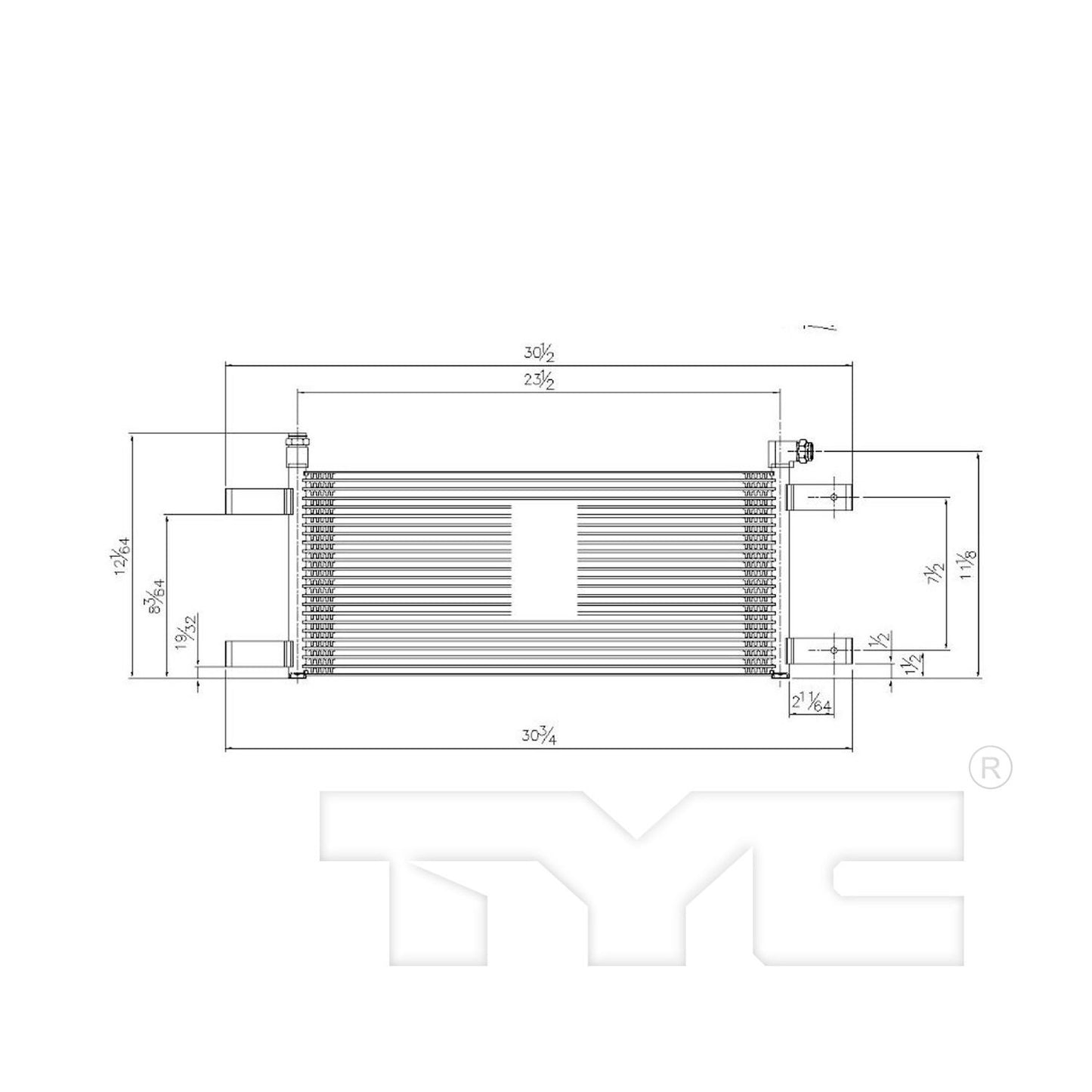 TYC Automatic Transmission Oil Cooler 19075
