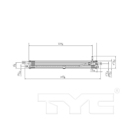 TYC Automatic Transmission Oil Cooler 19077 image 2