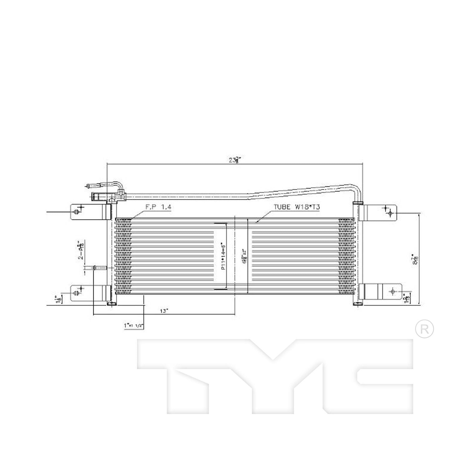 TYC Automatic Transmission Oil Cooler 19080