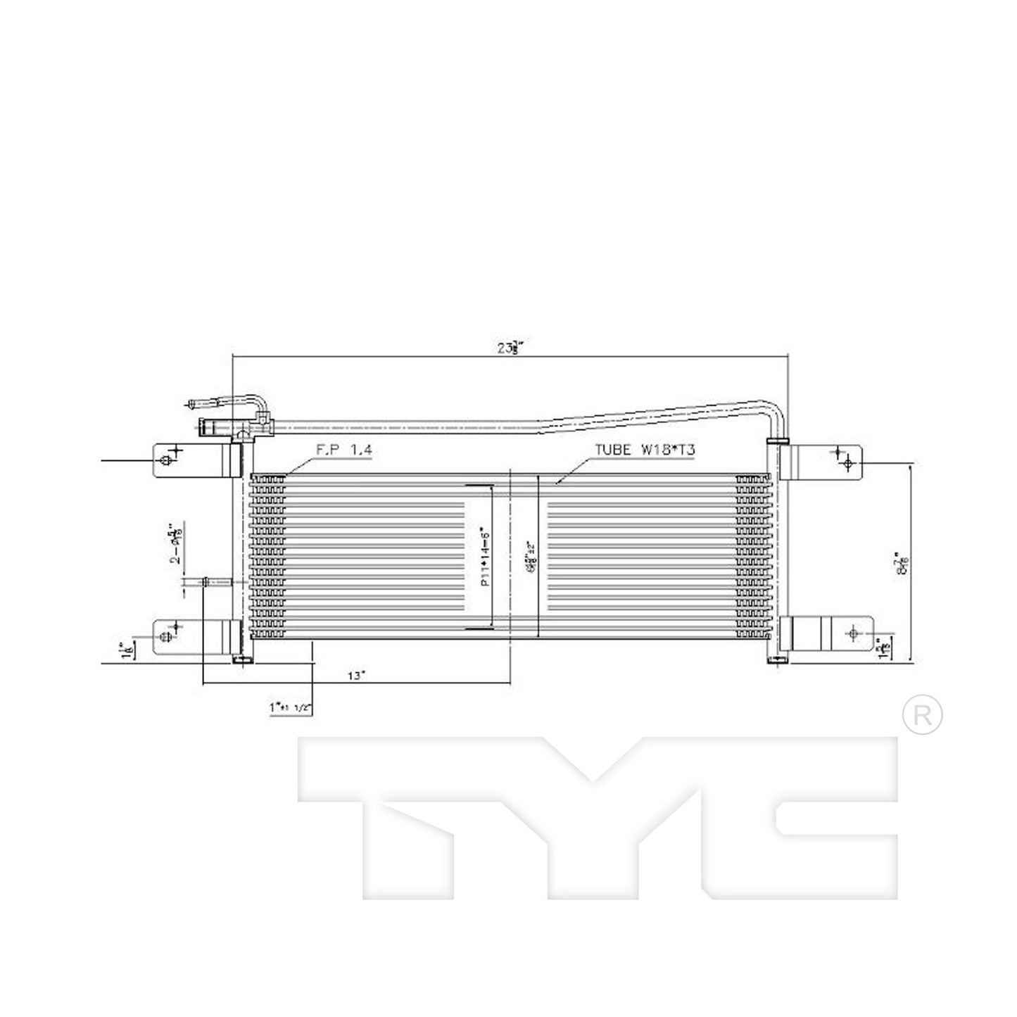 TYC Automatic Transmission Oil Cooler 19080