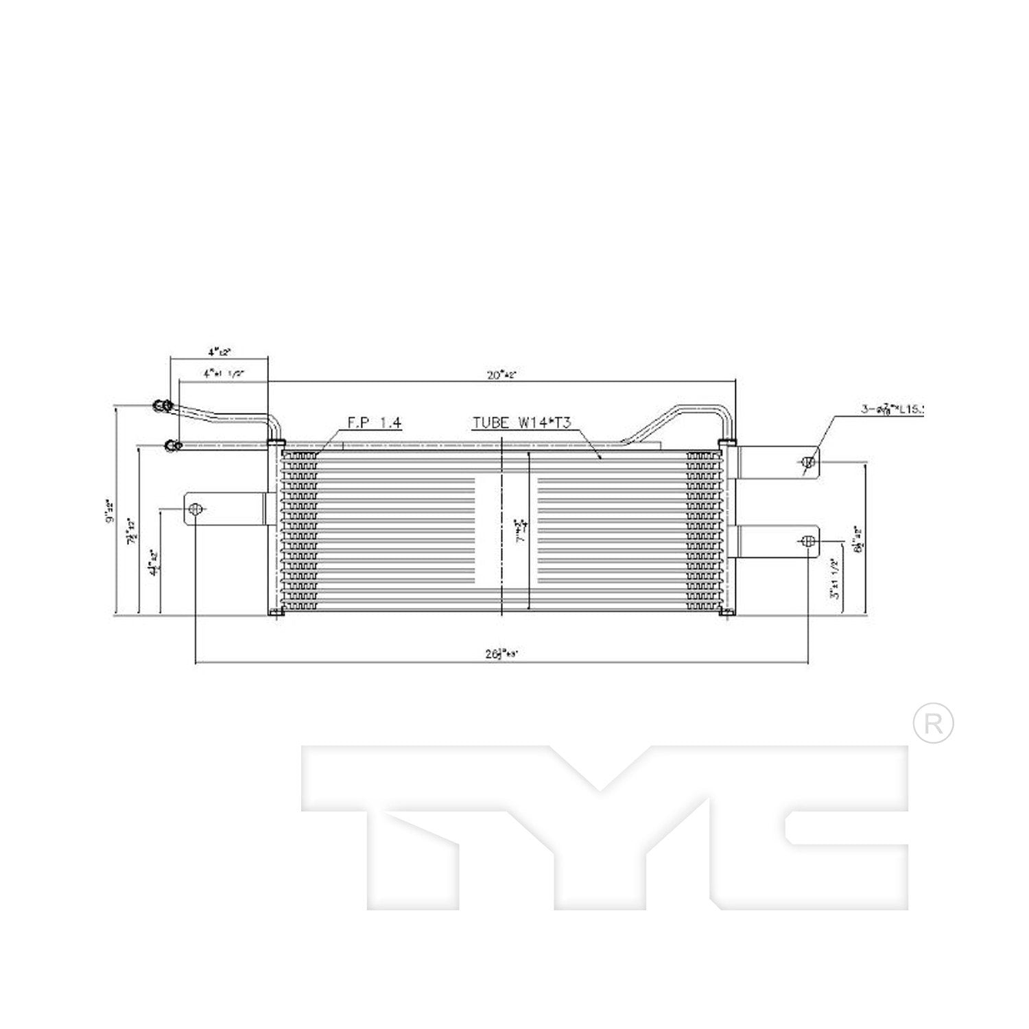 TYC Automatic Transmission Oil Cooler 19085