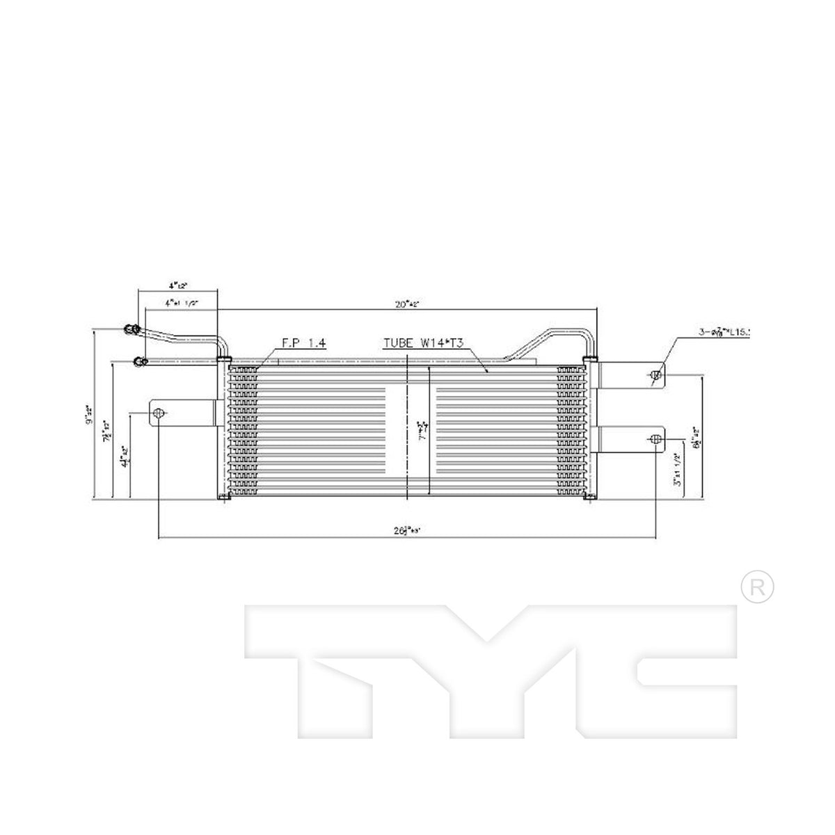 TYC Automatic Transmission Oil Cooler 19085