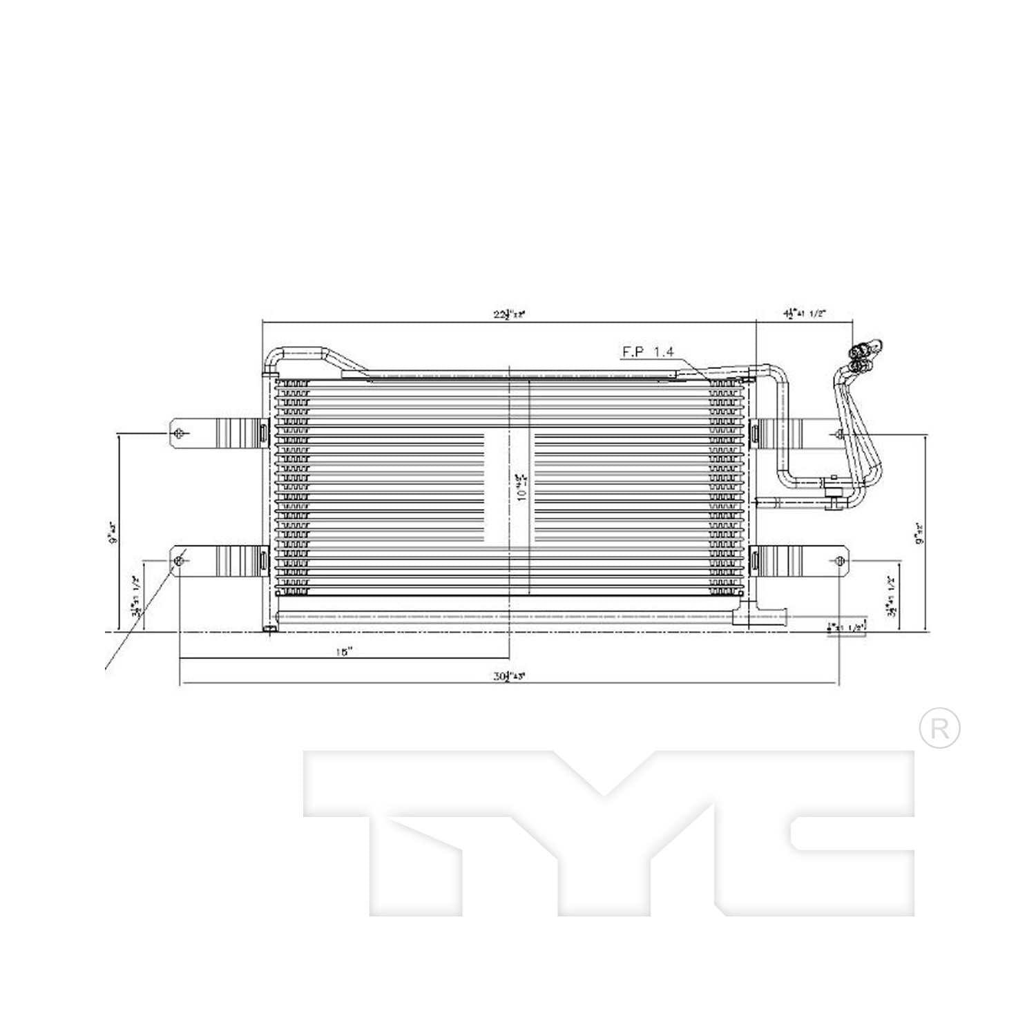 TYC Automatic Transmission Oil Cooler 19086