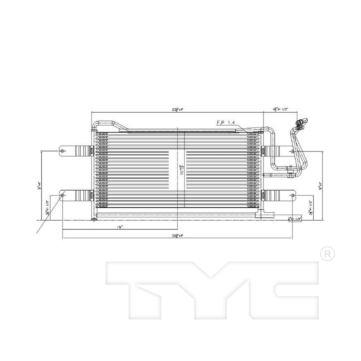 TYC Automatic Transmission Oil Cooler 19086