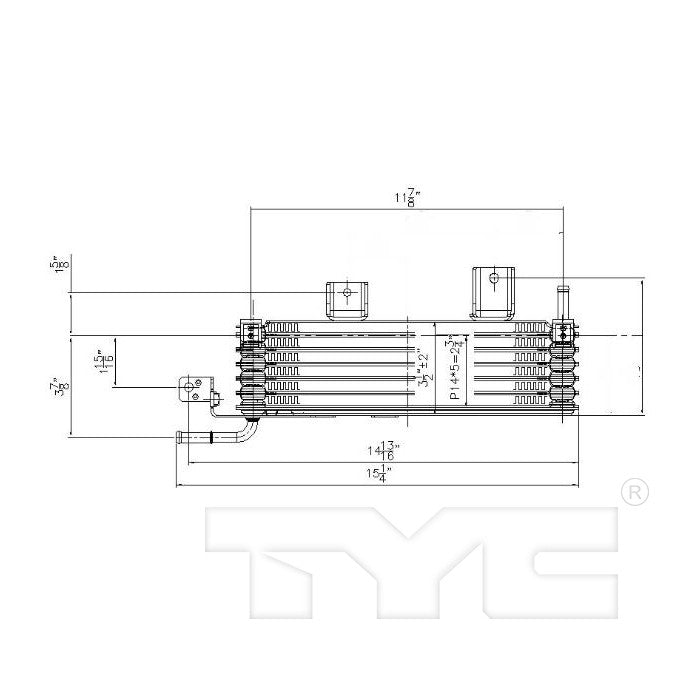 TYC Automatic Transmission Oil Cooler 19096
