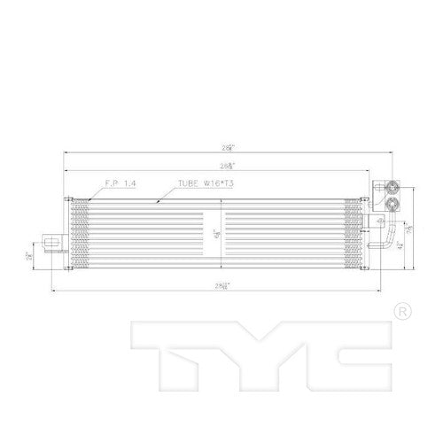 TYC Automatic Transmission Oil Cooler 19128