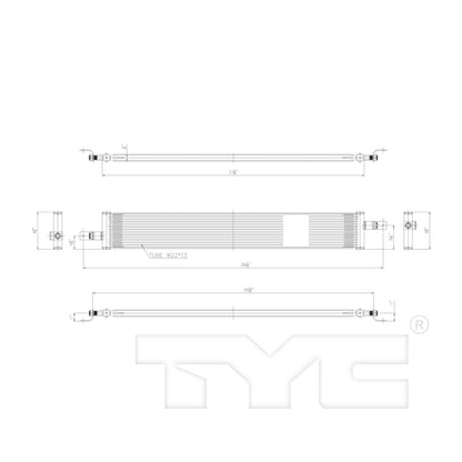 TYC Automatic Transmission Oil Cooler 19143