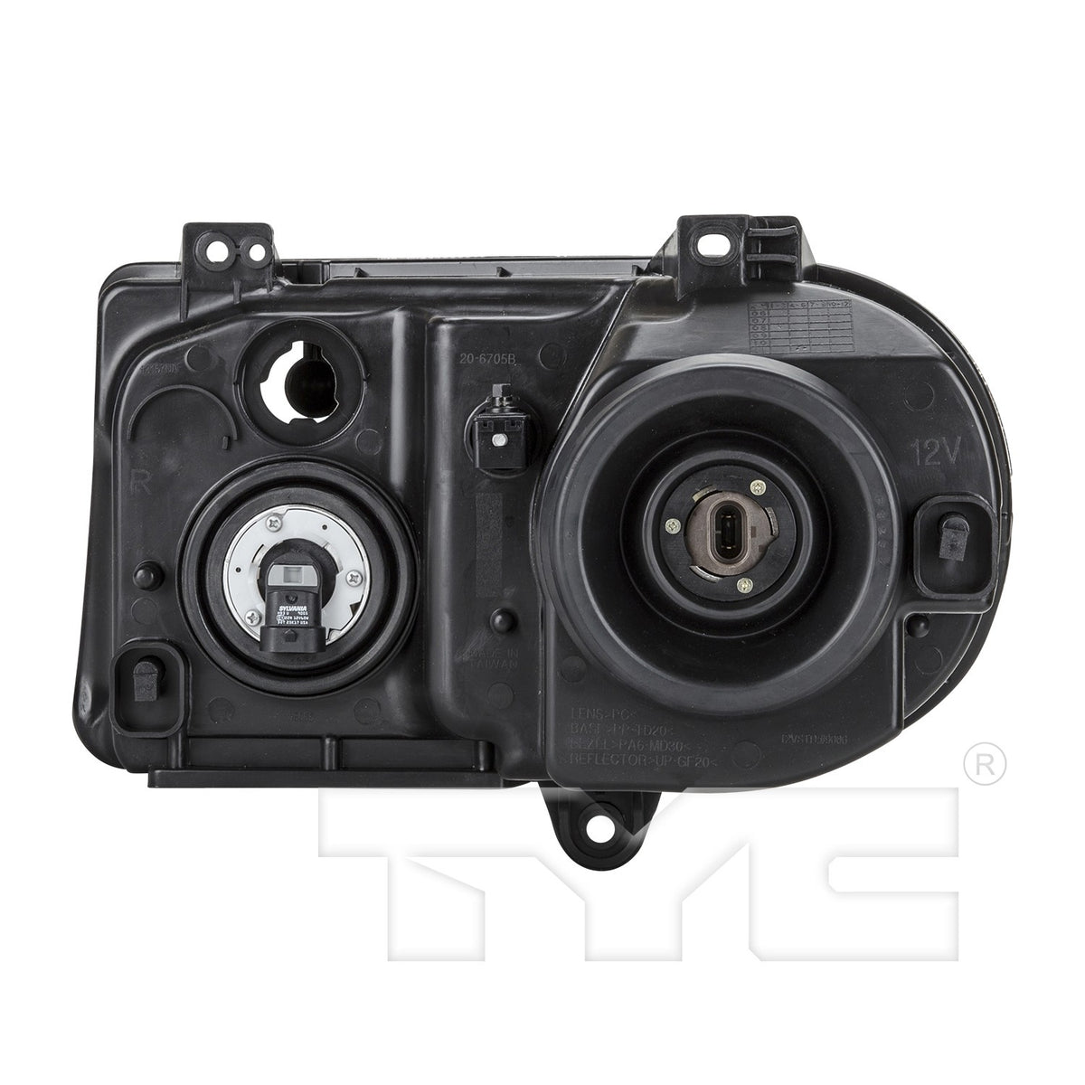 TYC Headlight Assembly 20-6705-00