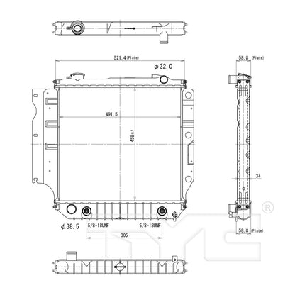 TYC TYC Radiator 2102