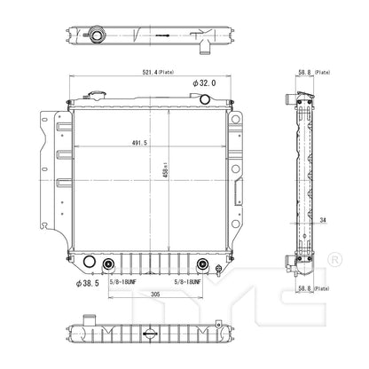 TYC TYC Radiator 2102